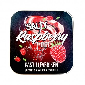Salty Raspberry Twist Pastillen in der Blechdose