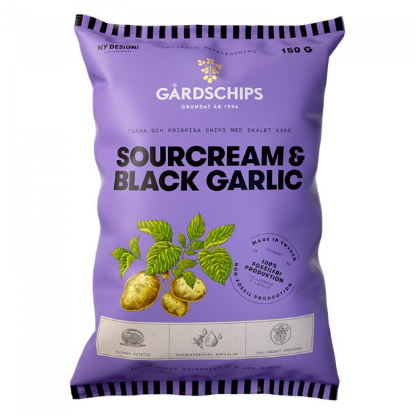 Sourcream & Black Garlic-Chips